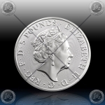 2oz V. BRITANIJA 5 Pounds 2019 "FALCON" UNC